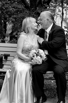 Mature Wedding Photography - Mature just married couple