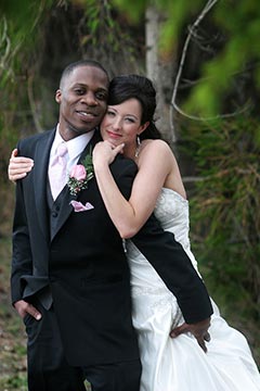Toronto Posed Wedding Photography - Holding on to my man