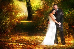 Toronto Wedding Photography - Newly weds in fall colours